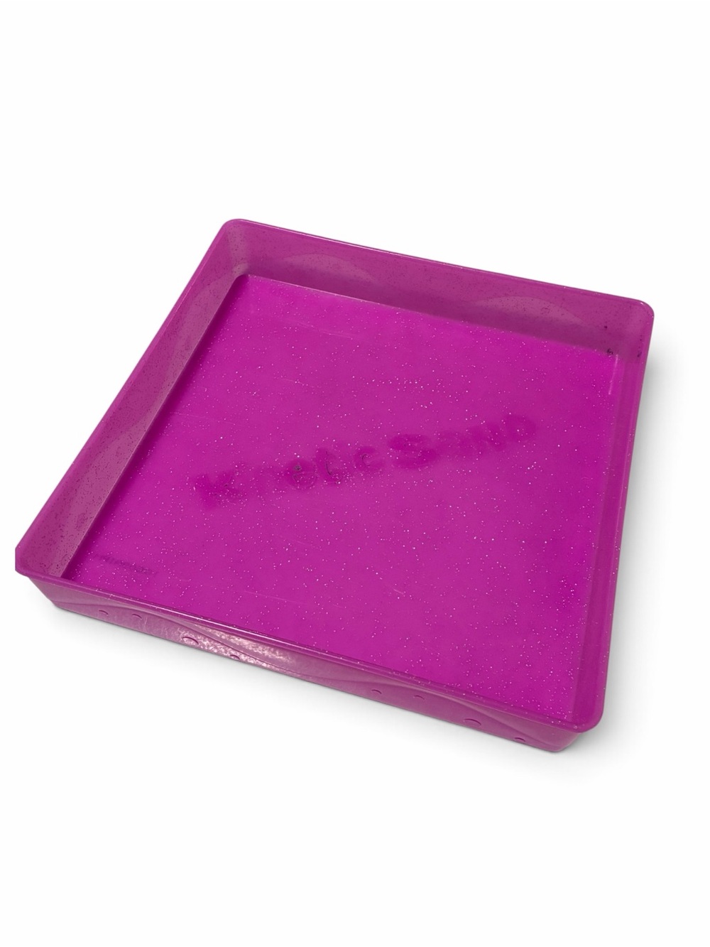 Kinetic Sand Container Tub Purple Play Tray Mold Activity Bin Play 9.5" Sensory